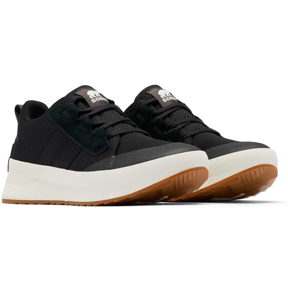 Sorel Black White Gum-Soled Athletic Sneakers